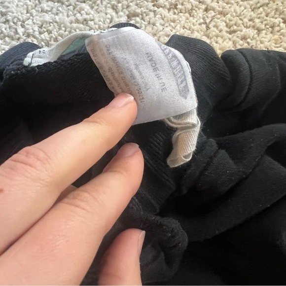 2013 MAIN LABEL OFF-WHITE YELLOW STRIPE CINCH WAIST SWEATPANTS - Picture 7 of 11